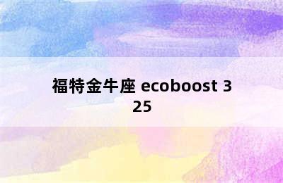 福特金牛座 ecoboost 325